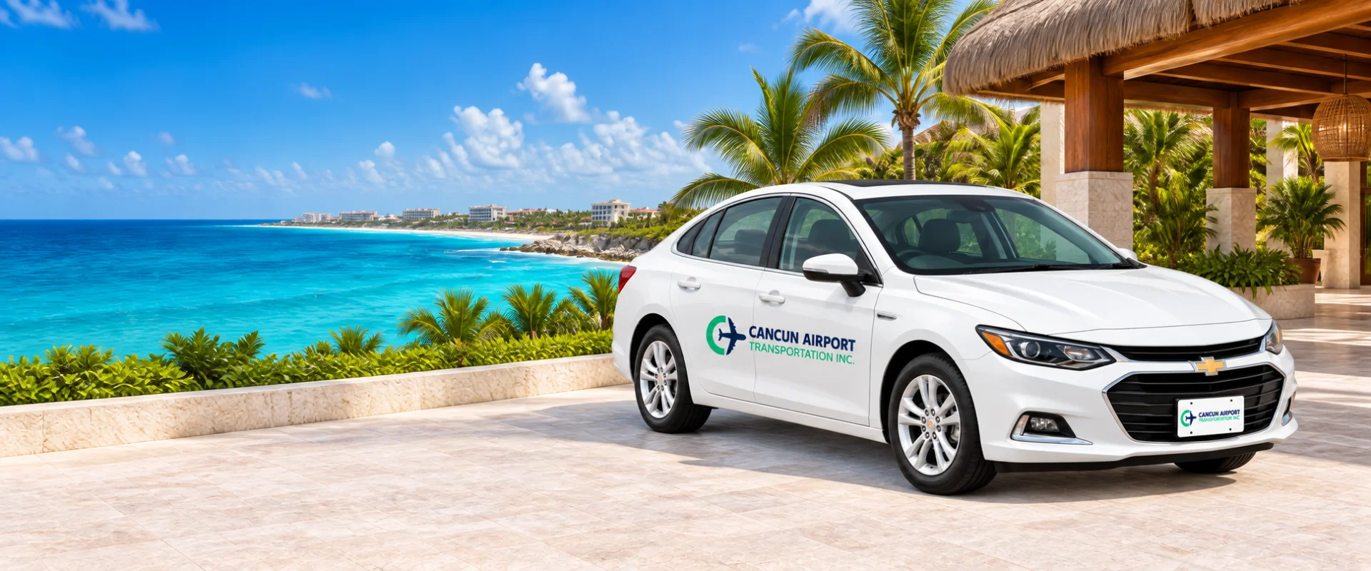 Illustrative CAT Premium airport taxi at a Caribbean resort