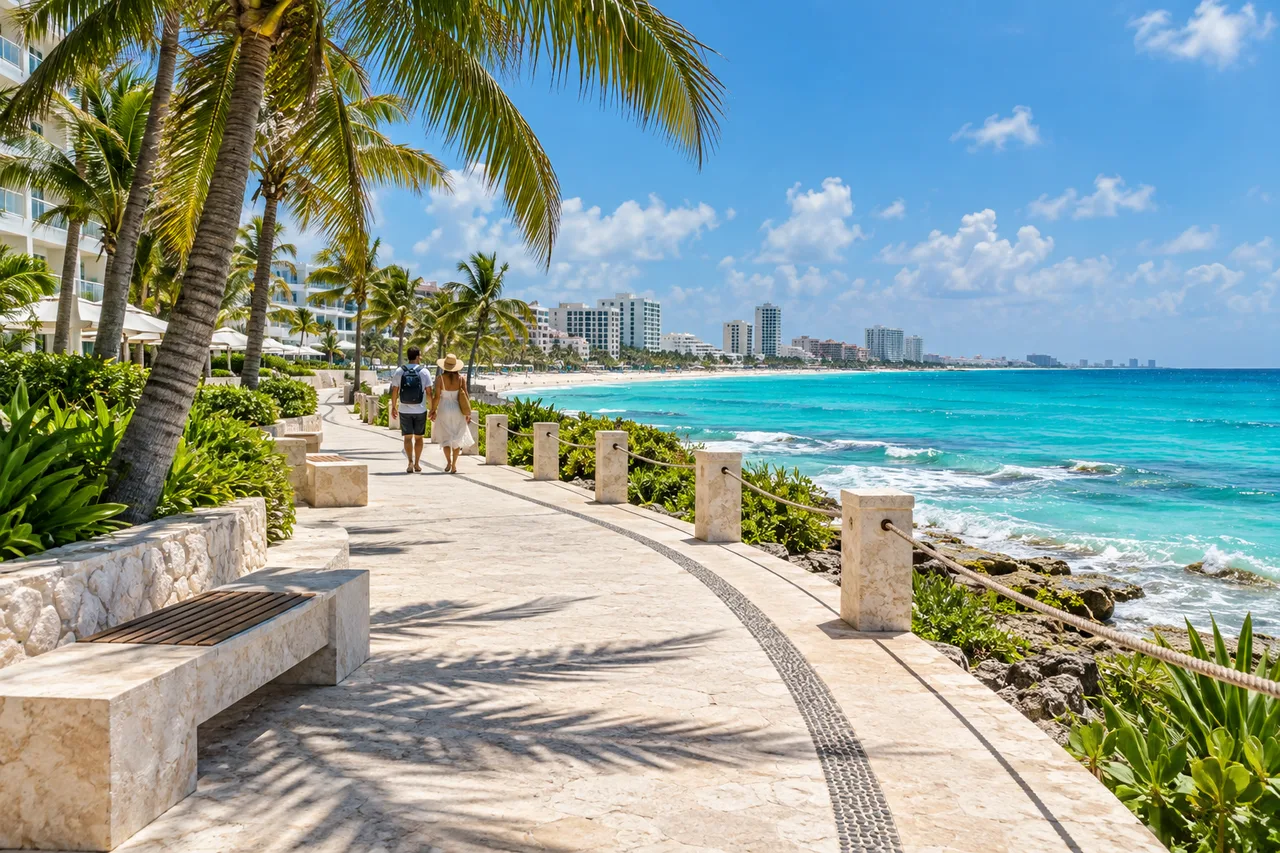 A walk beside the sea in Cancun’s Hotel Zone