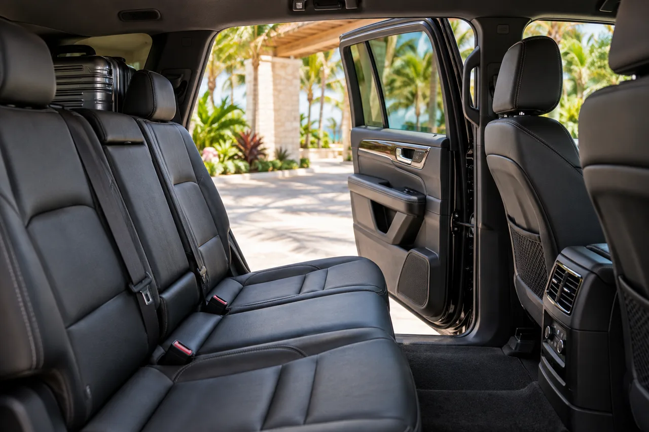 Passenger seating and legroom in a private vehicle